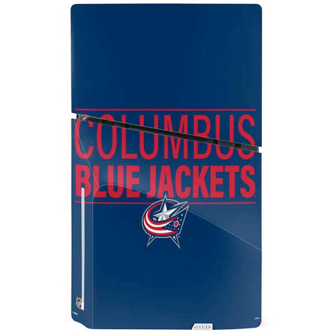NHL Columbus Blue Jackets Lineup PS5 Slim Disk Console Skin