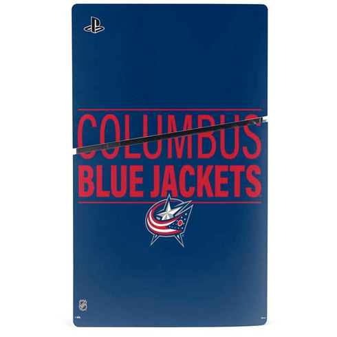 NHL Columbus Blue Jackets Lineup PS5 Slim Digital Edition Bundle Skin