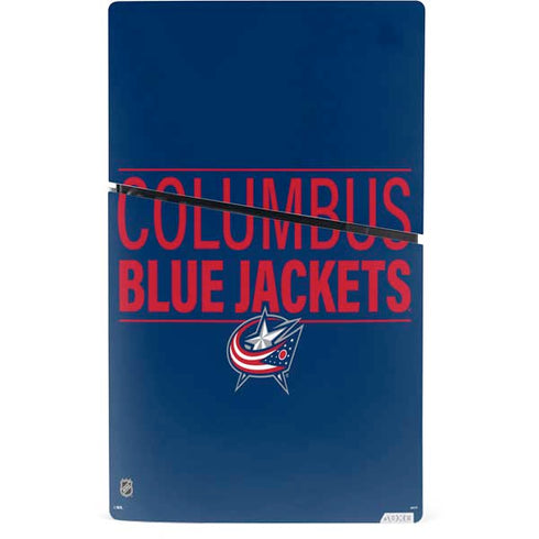 NHL Columbus Blue Jackets Lineup PS5 Slim Digital Edition Bundle Skin