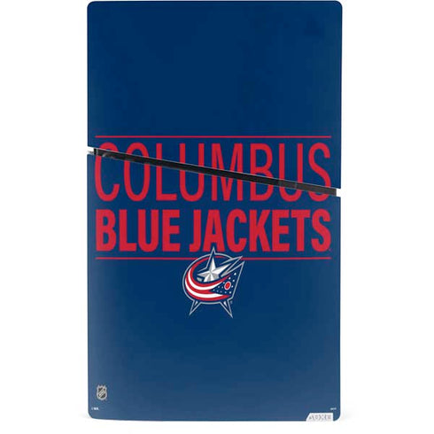 NHL Columbus Blue Jackets Lineup PS5 Slim Digital Edition Console Skin