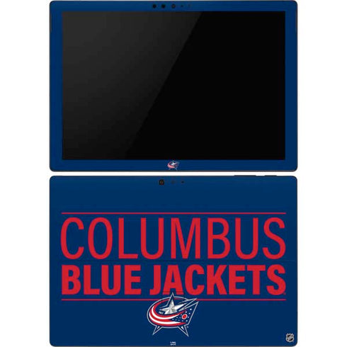 NHL Columbus Blue Jackets Lineup Surface Pro 6 Skin