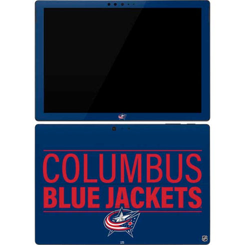 NHL Columbus Blue Jackets Lineup Surface Pro 7 Skin