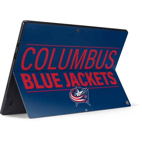 NHL Columbus Blue Jackets Lineup Surface Pro 7 Skin