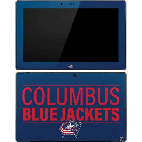 NHL Columbus Blue Jackets Lineup Surface Pro Tablet Skin