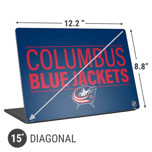 NHL Columbus Blue Jackets Lineup Universal Laptop 15in (12.2 x 8.8in) Skin