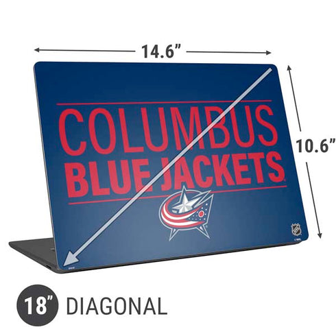 NHL Columbus Blue Jackets Lineup Universal Laptop 18in (14.6 x 10.6in) Skin