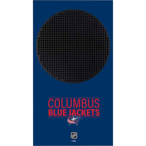 NHL Columbus Blue Jackets Lineup Xbox Series S Console Skin