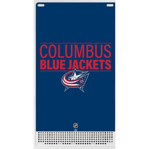 NHL Columbus Blue Jackets Lineup Xbox Series S Console Skin