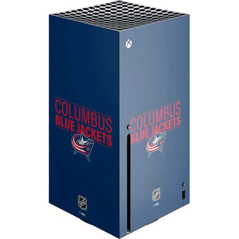 NHL Columbus Blue Jackets Lineup Xbox Series X Console Skin