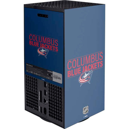 NHL Columbus Blue Jackets Lineup Xbox Series X Console Skin