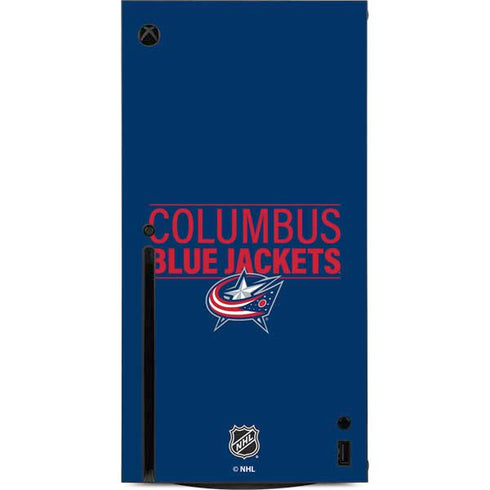 NHL Columbus Blue Jackets Lineup Xbox Series X Console Skin