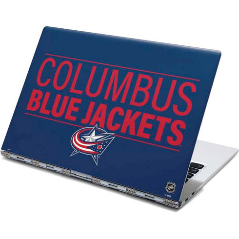 NHL Columbus Blue Jackets Lineup Yoga 910 2-in-1 14in Touch-Screen Skin