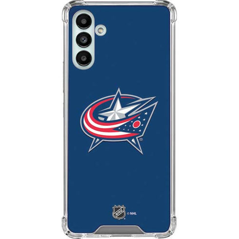 NHL Columbus Blue Jackets Logo Galaxy A13 5G Clear Case