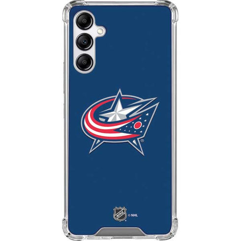 NHL Columbus Blue Jackets Logo Galaxy A14 5G Clear Case