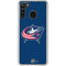 NHL Columbus Blue Jackets Logo Galaxy A21 Clear Case