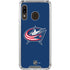 NHL Columbus Blue Jackets Logo Galaxy A30 Clear Case