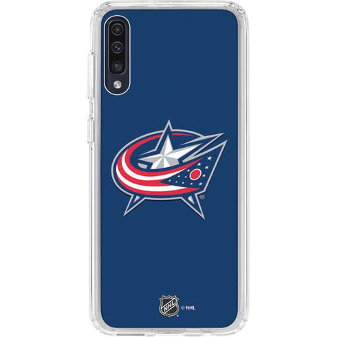 NHL Columbus Blue Jackets Logo Galaxy A50 Clear Case
