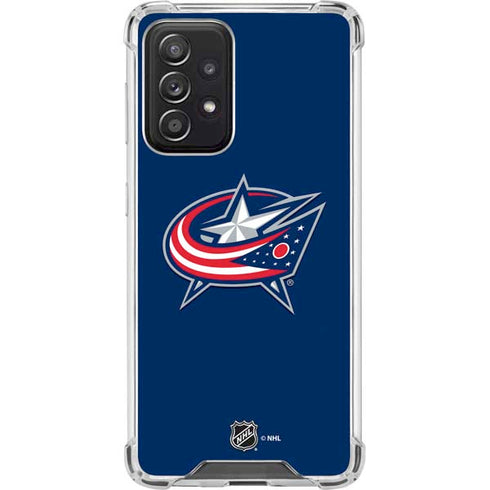 NHL Columbus Blue Jackets Logo Galaxy A52 5G Clear Case