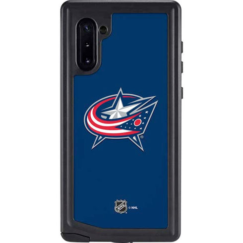NHL Columbus Blue Jackets Logo Galaxy Note 10 Waterproof Case