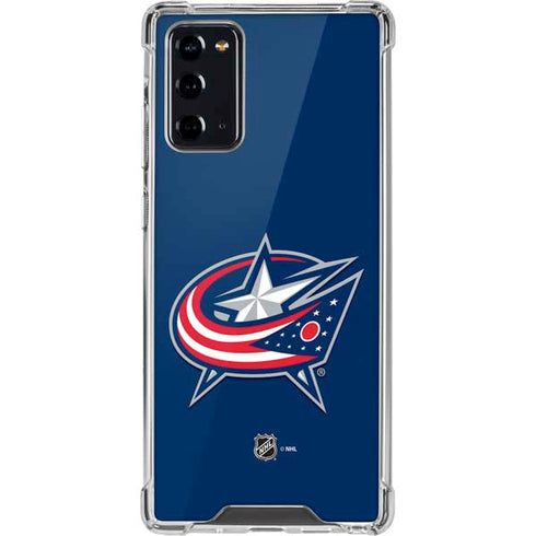 NHL Columbus Blue Jackets Logo Galaxy Note20 5G Clear Case