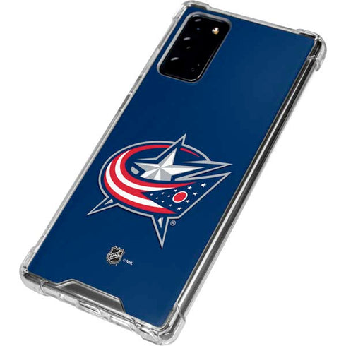 NHL Columbus Blue Jackets Logo Galaxy Note20 5G Clear Case