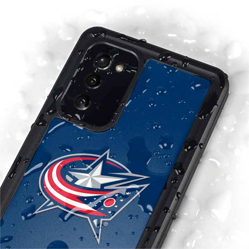 NHL Columbus Blue Jackets Logo Galaxy Note20 5G Waterproof Case