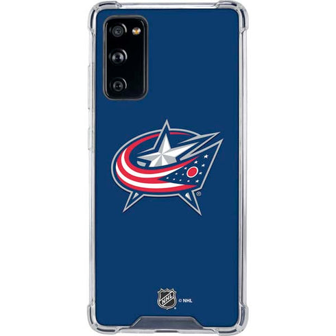 NHL Columbus Blue Jackets Logo Galaxy S20 FE Clear Case