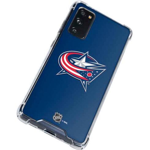 NHL Columbus Blue Jackets Logo Galaxy S20 FE Clear Case