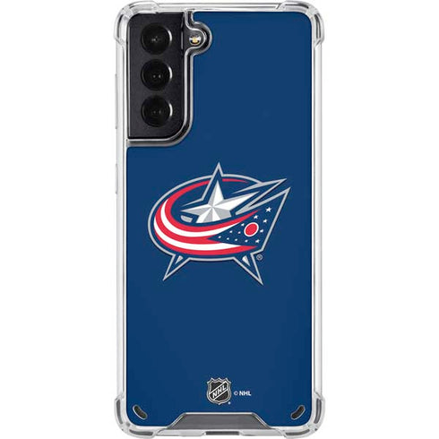 NHL Columbus Blue Jackets Logo Galaxy S21 5G Clear Case