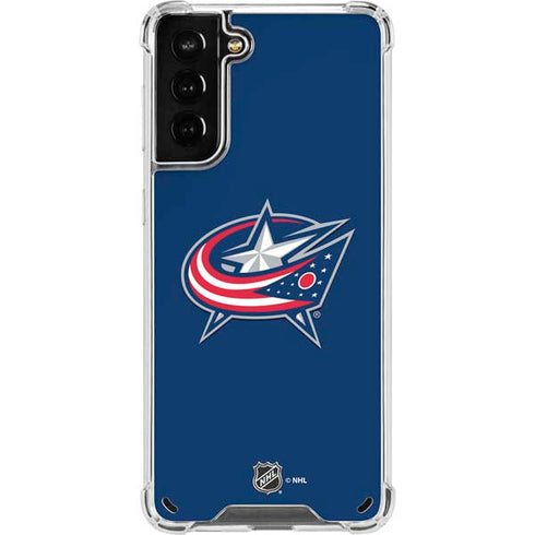 NHL Columbus Blue Jackets Logo Galaxy S21 Plus 5G Clear Case