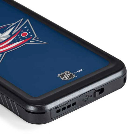 NHL Columbus Blue Jackets Logo Galaxy S23 Plus Waterproof Case