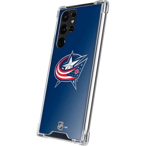 NHL Columbus Blue Jackets Logo Galaxy S24 Ultra Clear Case