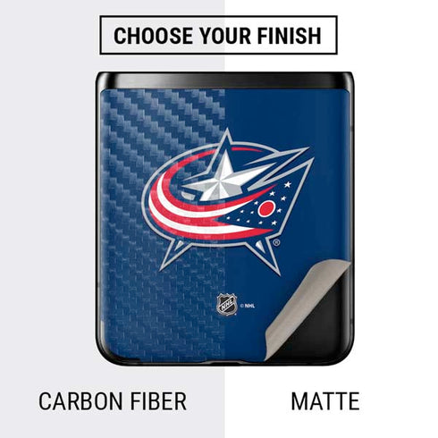 NHL Columbus Blue Jackets Logo Galaxy Z Flip Skin