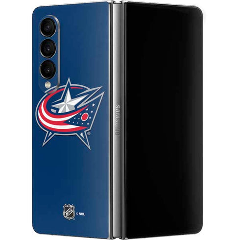 NHL Columbus Blue Jackets Logo Galaxy Z Fold4 5G Skin