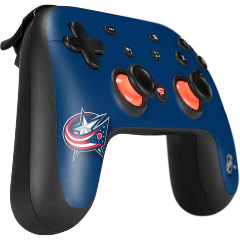 NHL Columbus Blue Jackets Logo Google Stadia Controller Skin