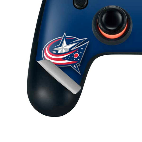 NHL Columbus Blue Jackets Logo Google Stadia Controller Skin