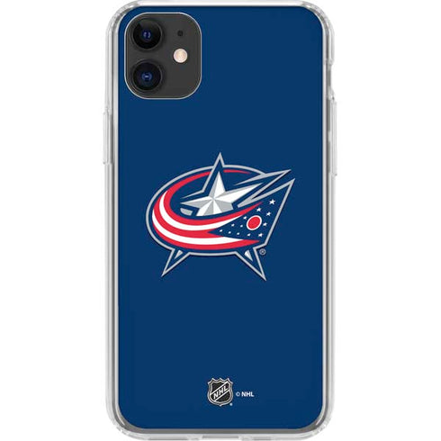 NHL Columbus Blue Jackets Logo iPhone 11 Clear Case