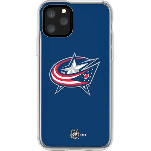 NHL Columbus Blue Jackets Logo iPhone 11 Pro Clear Case
