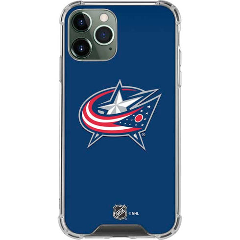 NHL Columbus Blue Jackets Logo iPhone 12 Pro Clear Case