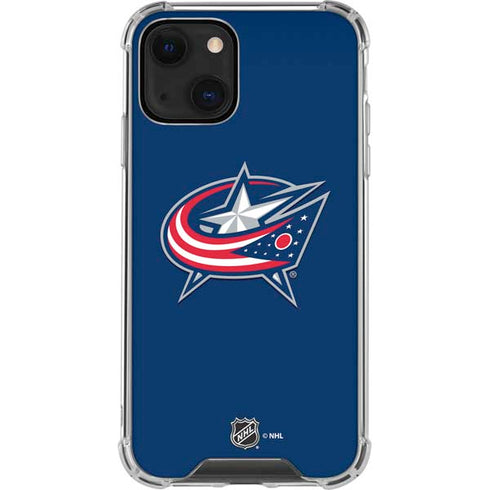 NHL Columbus Blue Jackets Logo iPhone 13 Mini Clear Case