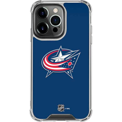 NHL Columbus Blue Jackets Logo iPhone 13 Pro Clear Case