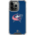 NHL Columbus Blue Jackets Logo iPhone 13 Pro Clear Case