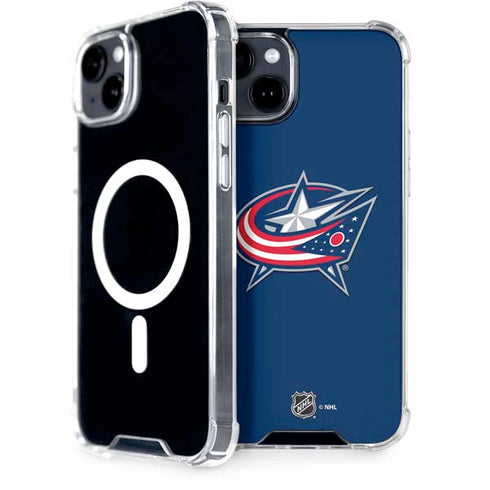 NHL Columbus Blue Jackets Logo iPhone 15 Plus MagSafe Case