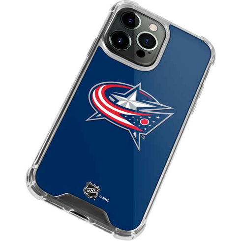 NHL Columbus Blue Jackets Logo iPhone 15 Pro Clear Case