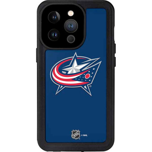 NHL Columbus Blue Jackets Logo iPhone 14 Pro Waterproof Case