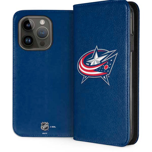 NHL Columbus Blue Jackets Logo iPhone 15 Pro Folio Case