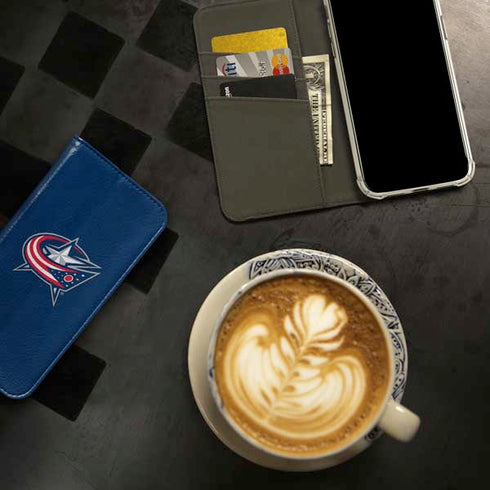 NHL Columbus Blue Jackets Logo iPhone 15 Pro Folio Case