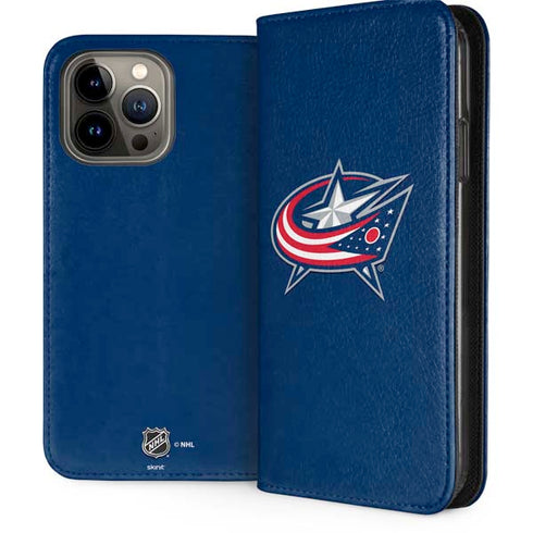 NHL Columbus Blue Jackets Logo iPhone 15 Pro Max Folio Case