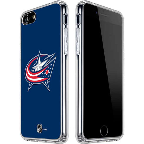 NHL Columbus Blue Jackets Logo iPhone SE (2nd & 3rd Gen) Clear Case