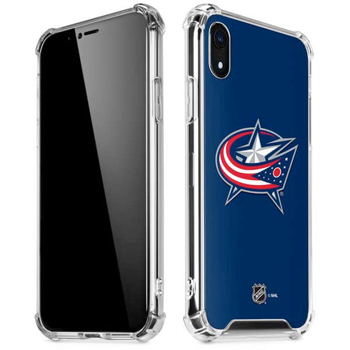 NHL Columbus Blue Jackets Logo iPhone XR Clear Case